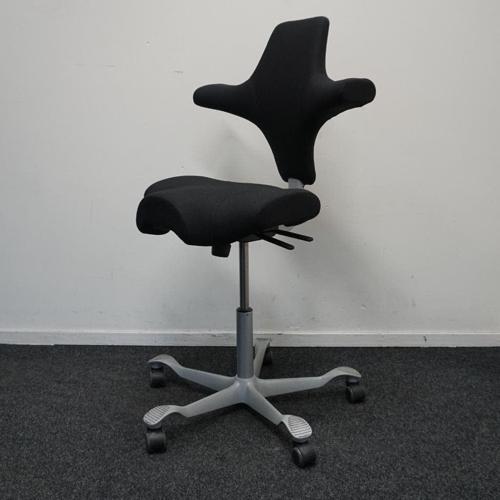 HAG Capisco 8106 Bureaustoelen | Zwart | Nieuwe Stof, Huis en Inrichting, Bureaustoelen, Gebruikt, -, Zwart, -