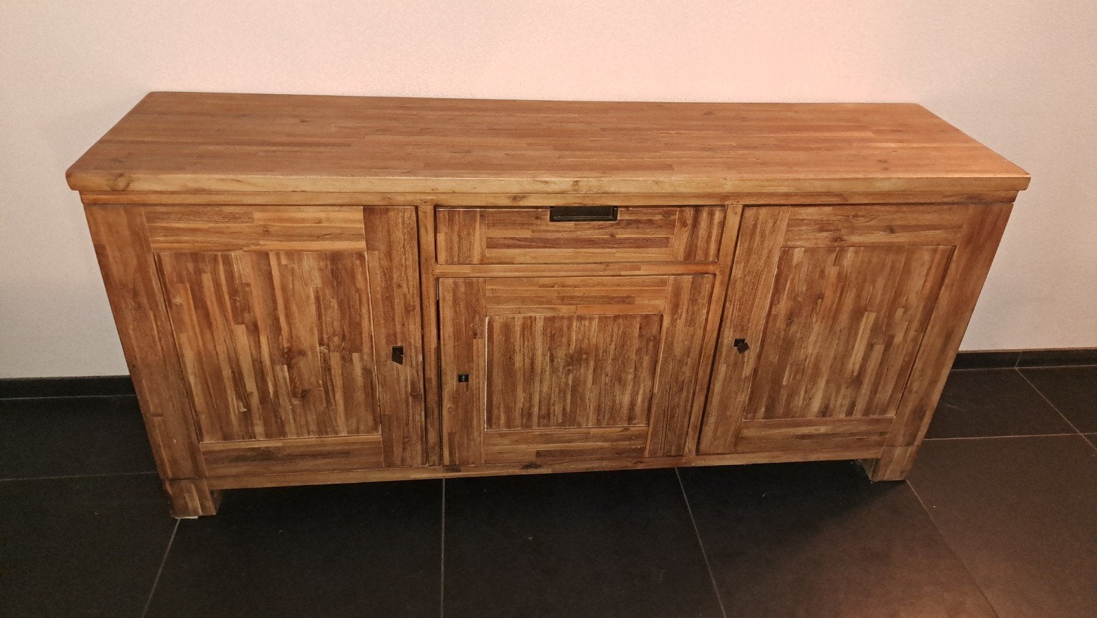 Houten dressoir, Ophalen, Gebruikt, Landelijk, Robuust, 150 tot 200 cm