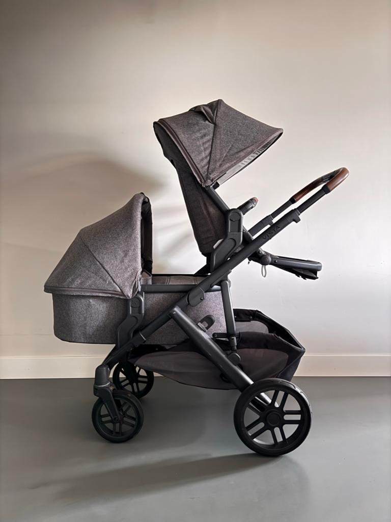 Uppababy Vista V2 - grijs, Gebruikt, Duowagen, Combiwagen, Ophalen