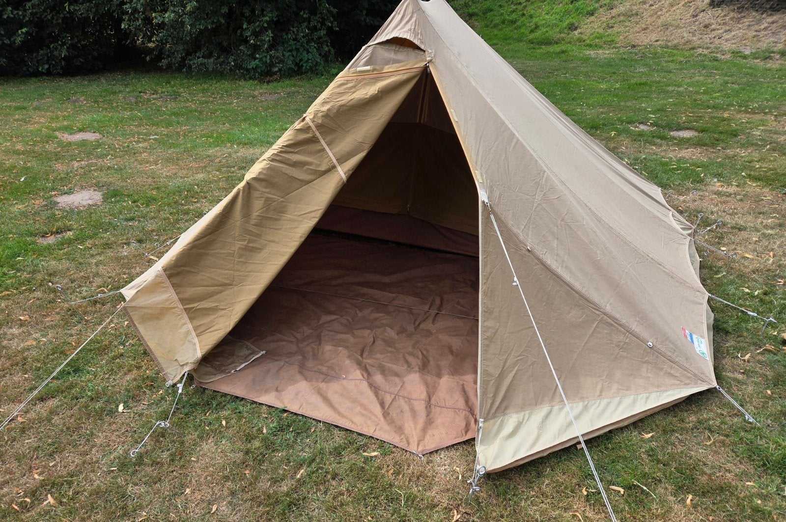 Ruime 2 persoons katoenen Carl Denig tent, Caravans en Kamperen, Tenten, Gebruikt, Ophalen of Verzenden