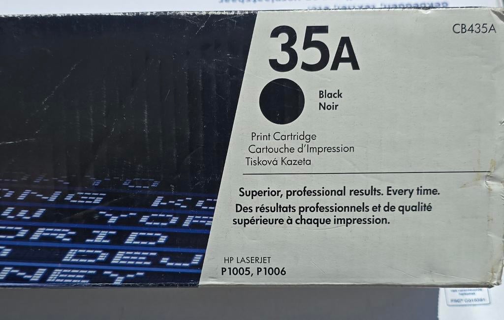 HP 35A CB435A Zwarte Toner Cartridge Laserjet P1005 P1006, Ophalen of Verzenden, Nieuw, Toner, HP