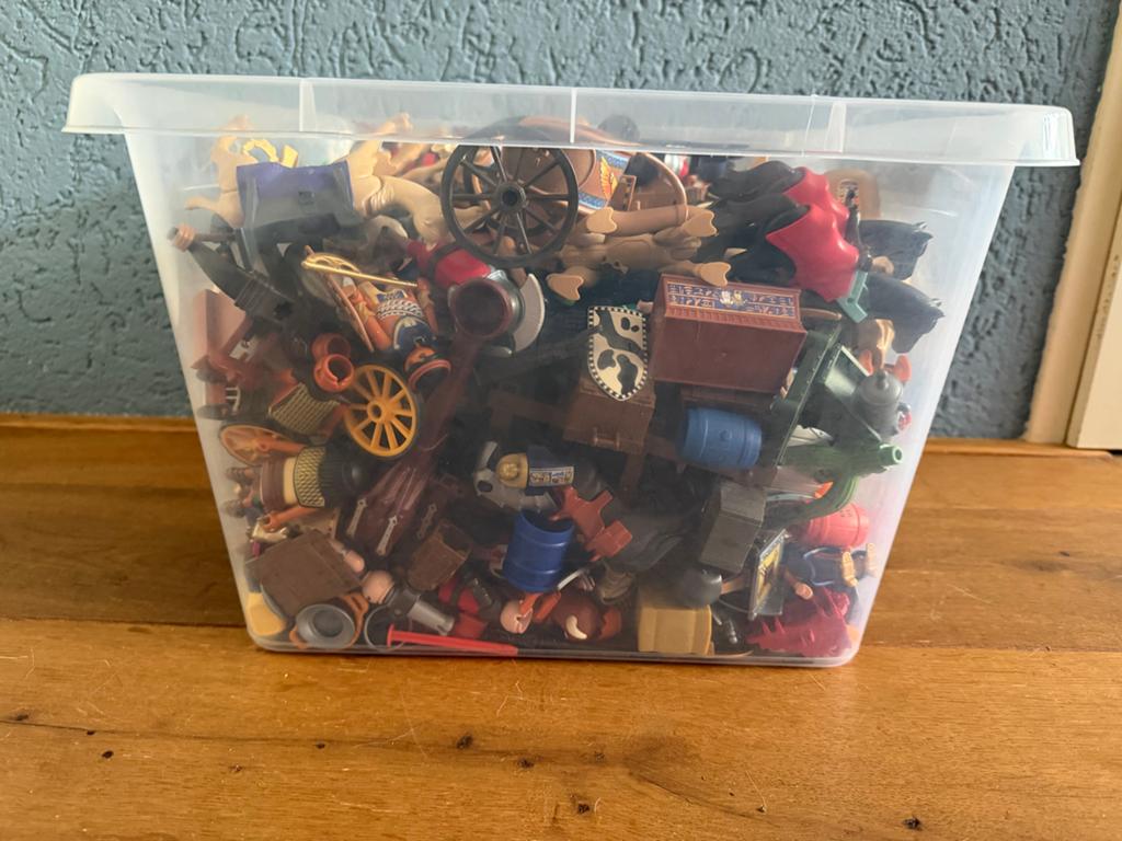 Bak vol playmobile Romeinen/Middelleeuw/piramide& Egyptenaar, Ophalen, Gebruikt, Los playmobil