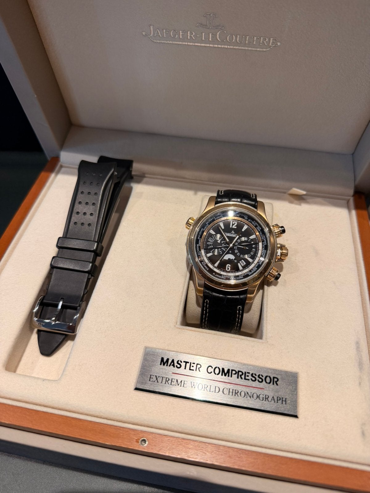 Jaeger le coultre master compressor limited rossi 46 !!!, Ophalen, Zo goed als nieuw, Polshorloge, Overige merken