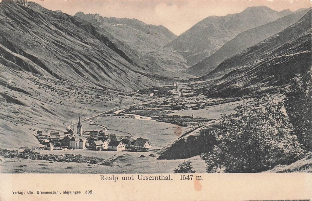 702-361-045 Realp Und Ursernthal, Verzenden, Voor 1920, Overig Europa