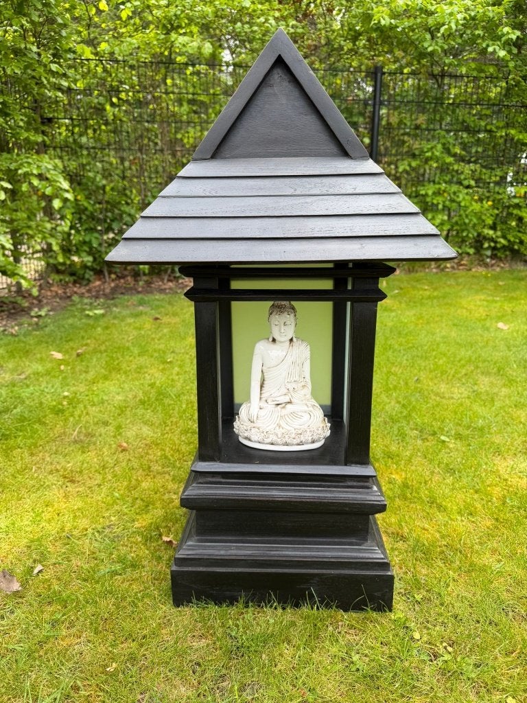 Grote houten pagode sfeermaker ook leuk voor een lantaarn, Ophalen