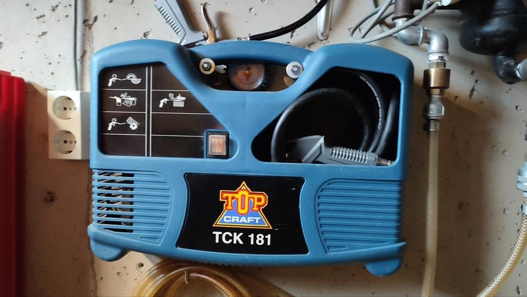 Top craft compressor, Minder dan 25 liter, Ophalen, Minder dan 200 liter/min