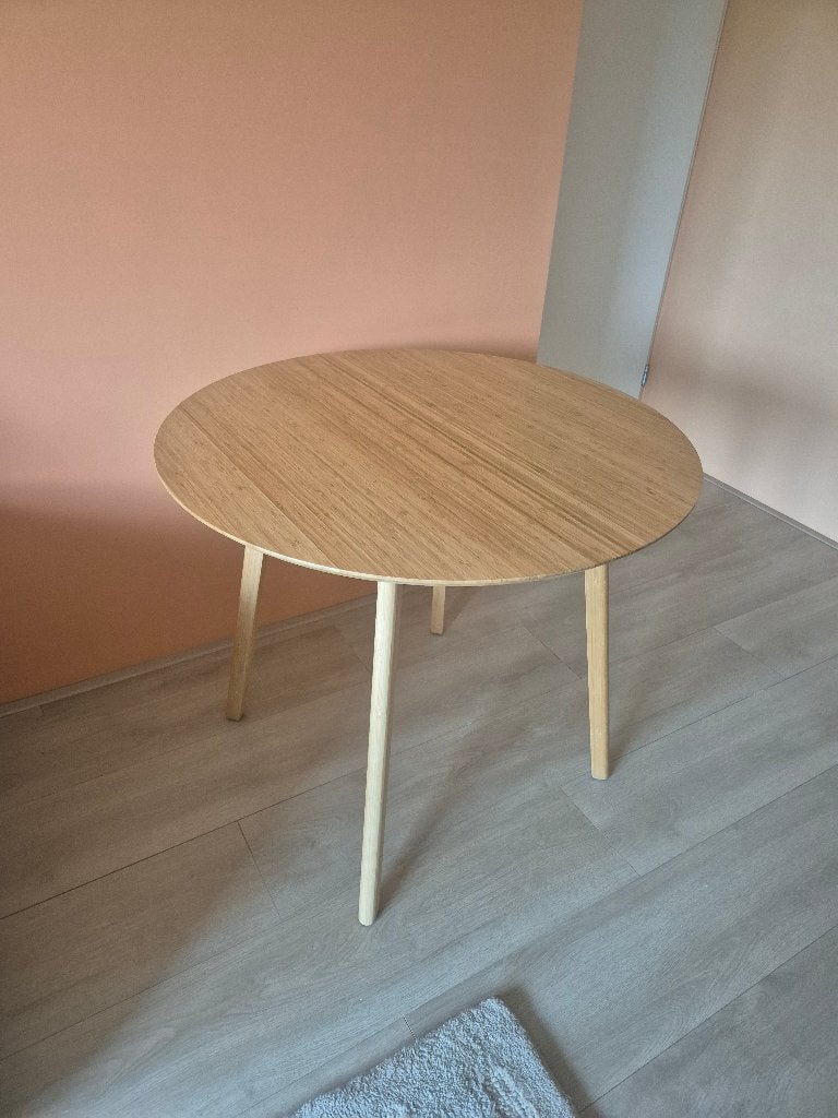 Eettafel Ikea Oppli, Ophalen, 50 tot 100 cm, Rond, 50 tot 100 cm
