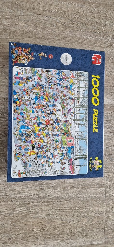 Jan van Haasteren op glad ijs, Ophalen of Verzenden, 500 t/m 1500 stukjes, Zo goed als nieuw, Legpuzzel
