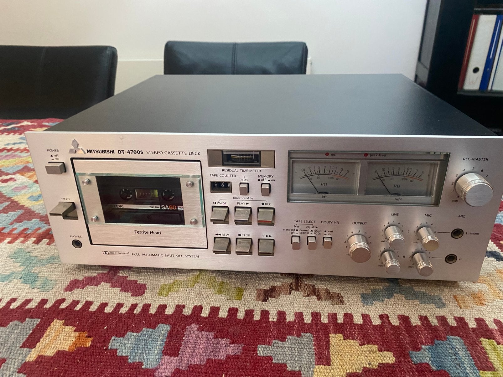 Mitsubishi DT-4700 S vintage Cassette Deck, Audio, Tv en Foto, Cassettedecks, Ophalen, Overige merken