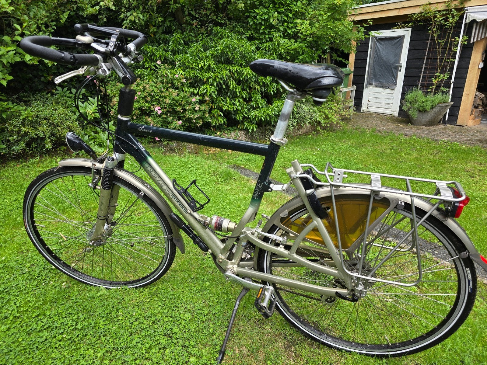 Koga Miyata Alliance toerfiets met midden vering, Ophalen, 28 inch, Gebruikt, Velgrem