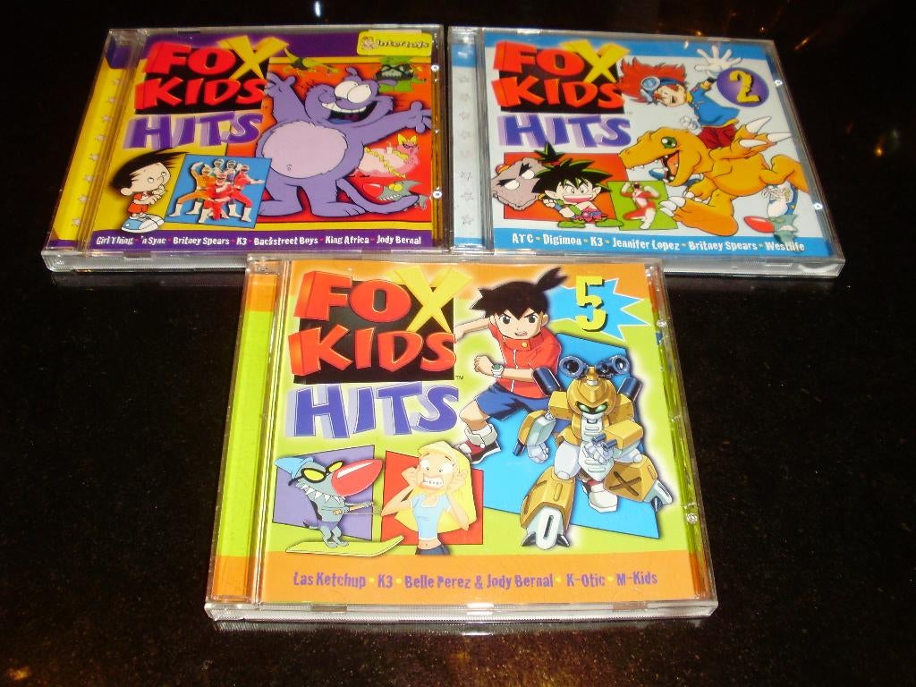 Fox Kids Hits / Liedjes / BOX 1 2 en 5, Ophalen of Verzenden, Gebruikt