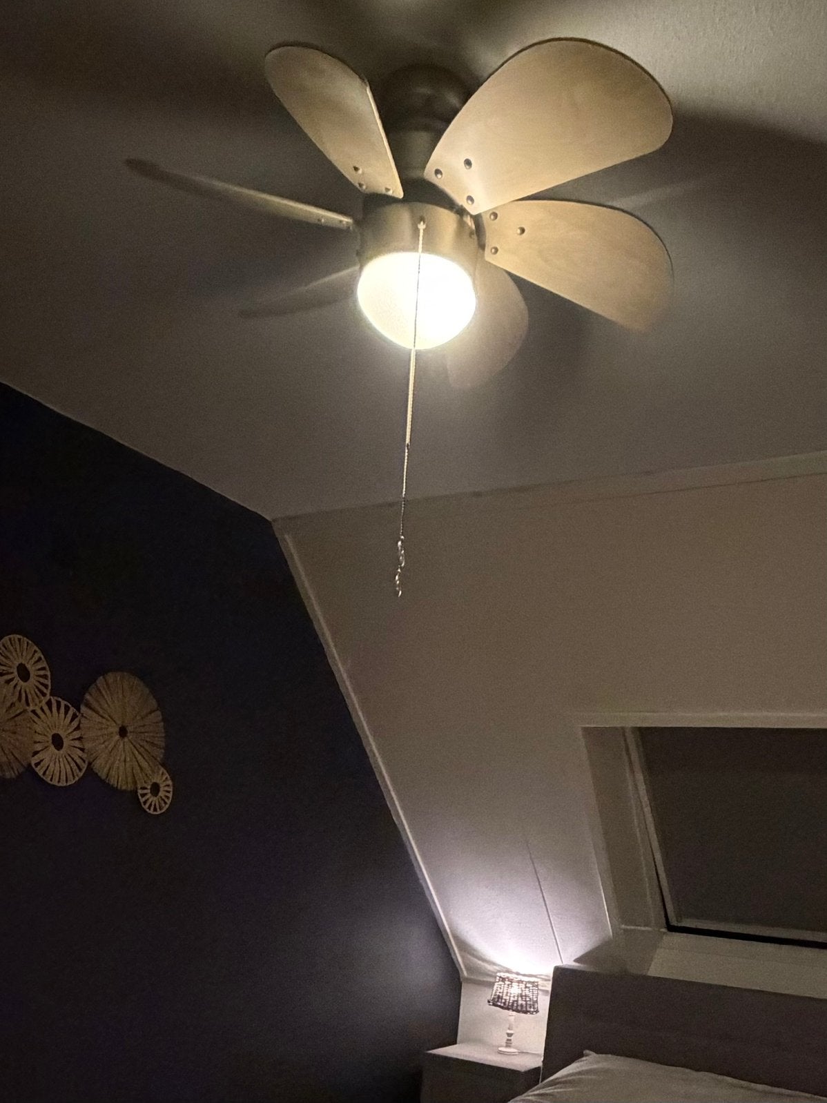 Plafond ventilator 2x, Ophalen, Zo goed als nieuw, Hout