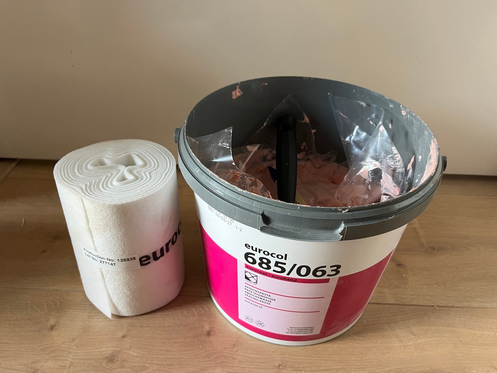 Eurocol 685 (ca. 3,5 kg) & Eurocol 063 (12 m, ongebruikt), Ophalen, Gebruikt, Overige typen