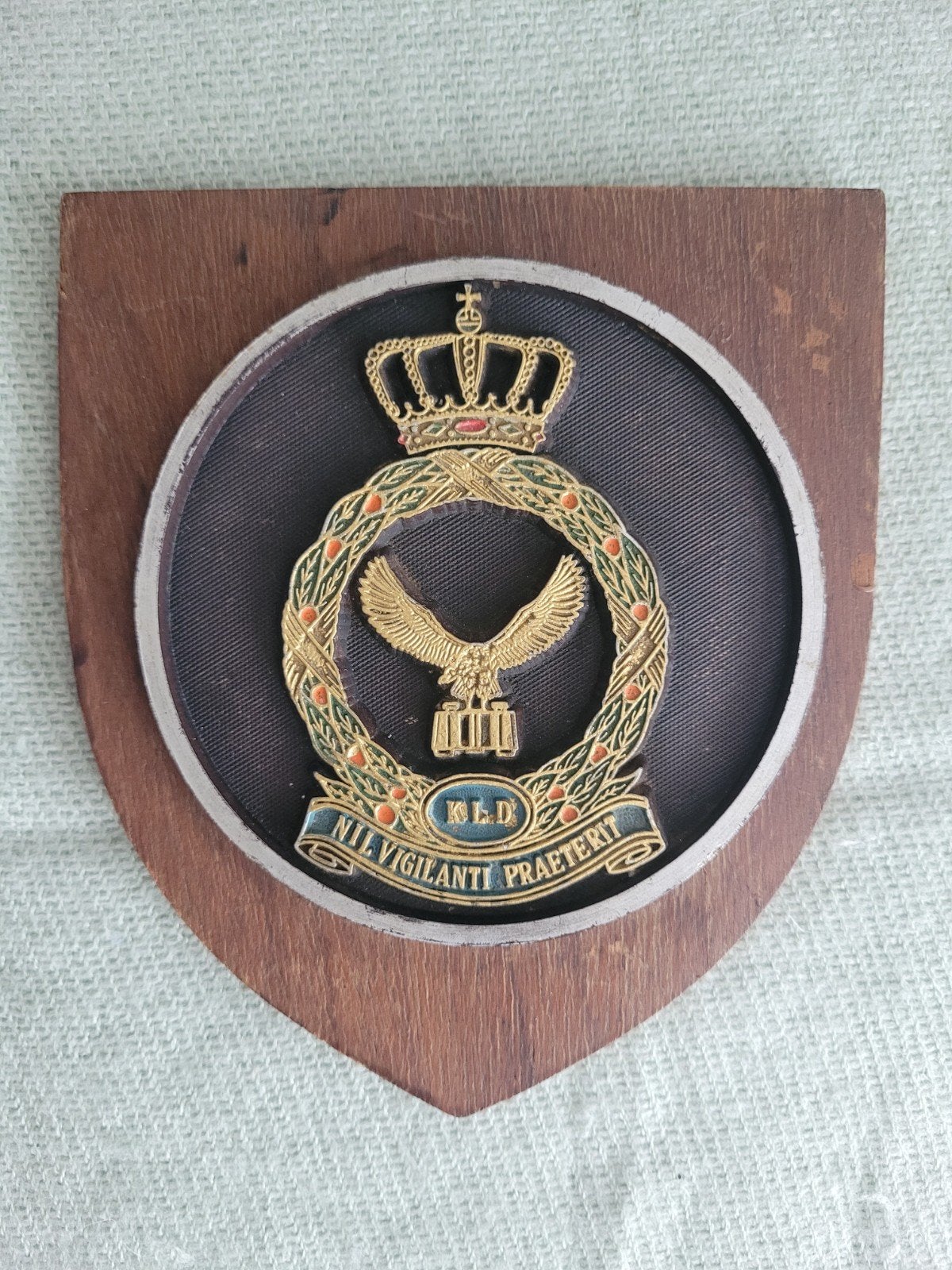 Wapenschild KLD (KLU/ CLSK/ CLRS), Ophalen of Verzenden, Luchtmacht, Nederland, Embleem of Badge