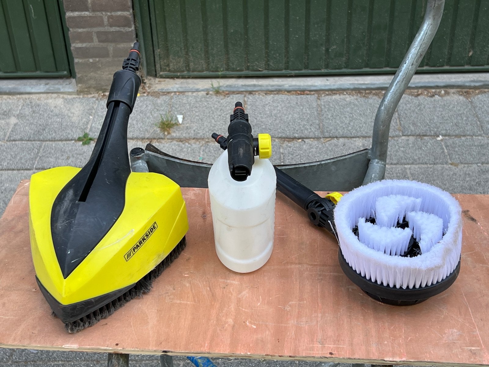 Hogedrukreiniger accessoires: Parkside terrasreiniger, schui, Tuin en Terras, Ophalen of Verzenden, Gebruikt, Elektrisch