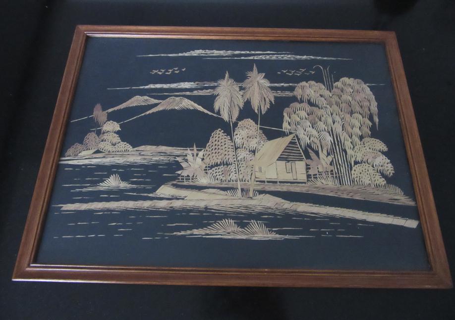 Indisch bamboe schilderij, Verzenden