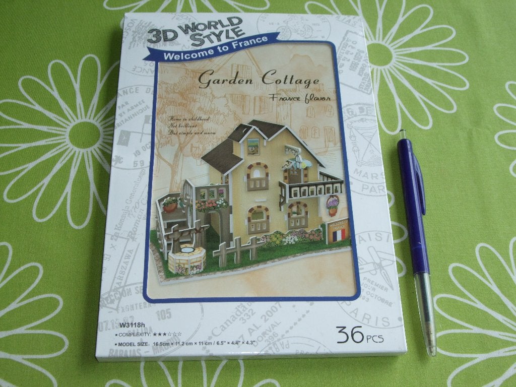 Nieuw: 3D miniatuur tuinhuis set - Garden Cottage, Ophalen of Verzenden, Nieuw