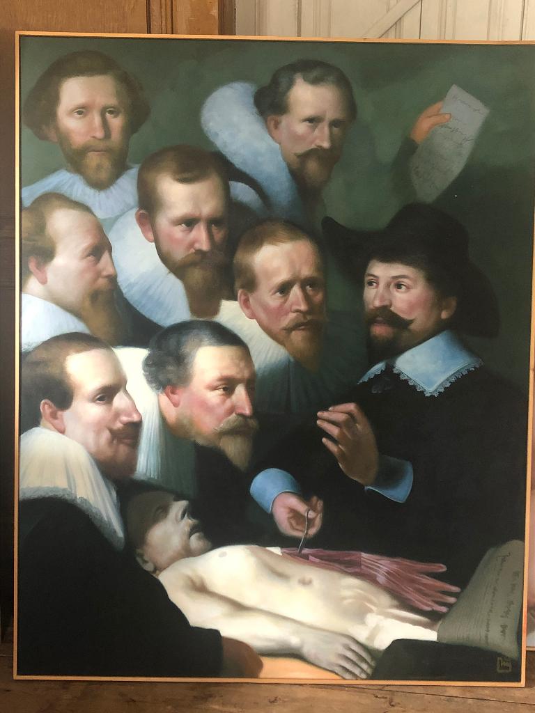 Detail Anatomische les Dr Tulp van De Kunstfabriek, Ophalen