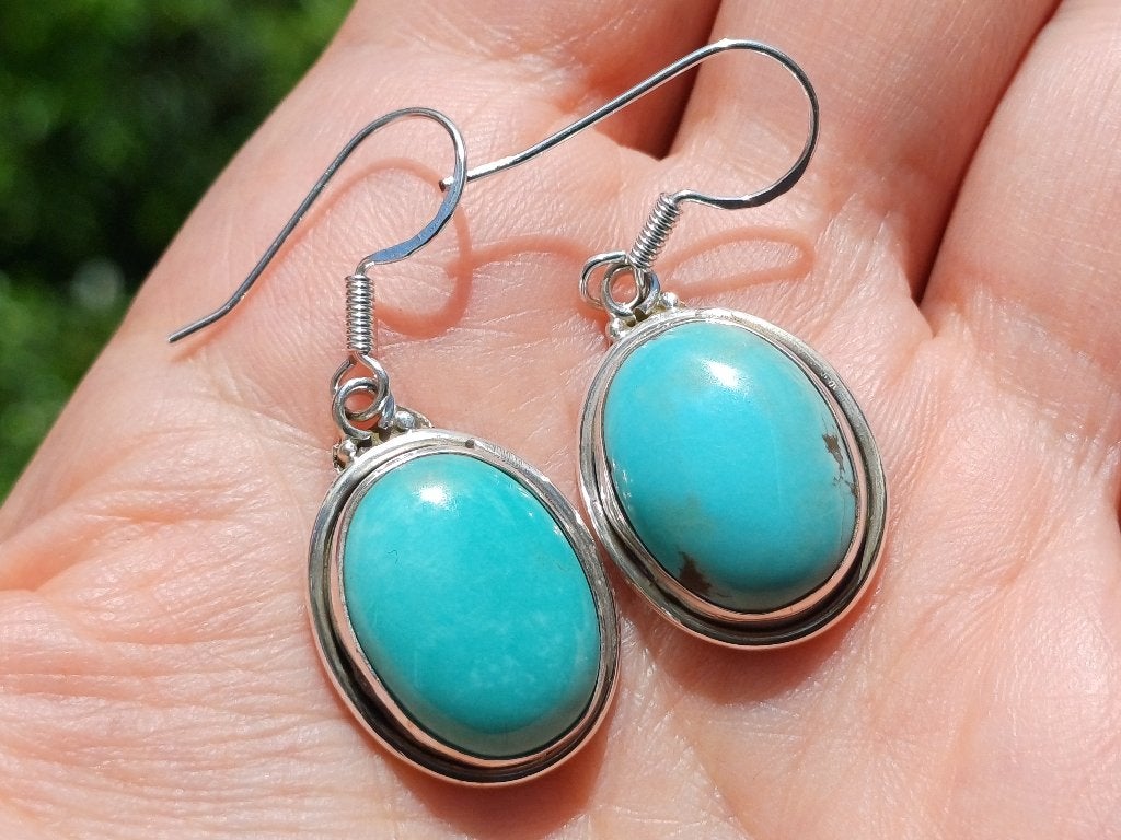 Vanoli 925 zilveren oorbellen met Arizona turquoise, Daiva1973@hotmail.com, Hangers, Vanoli, Blauw