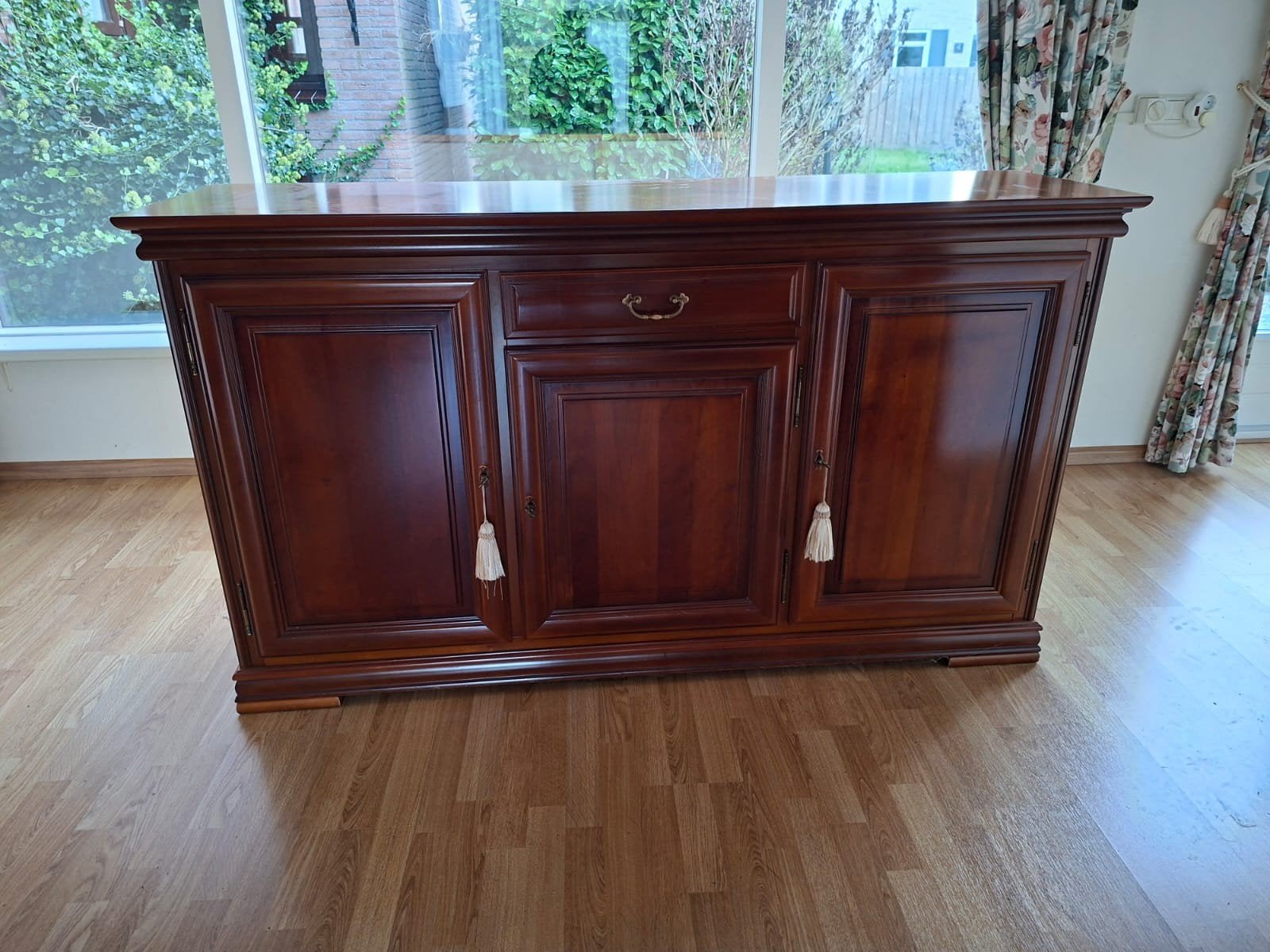 Dressoir van kersenhout, Huis en Inrichting, Ophalen, Zo goed als nieuw, 200 cm of meer, Kersenhout