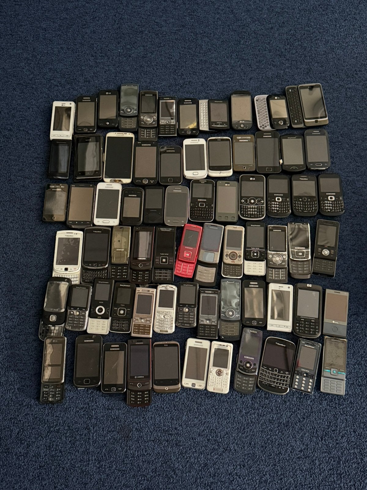 Partij mobiele telefoons Samsung, HTC, Blackberry, HP, Sony, Ophalen, Zo goed als nieuw, Overige typen