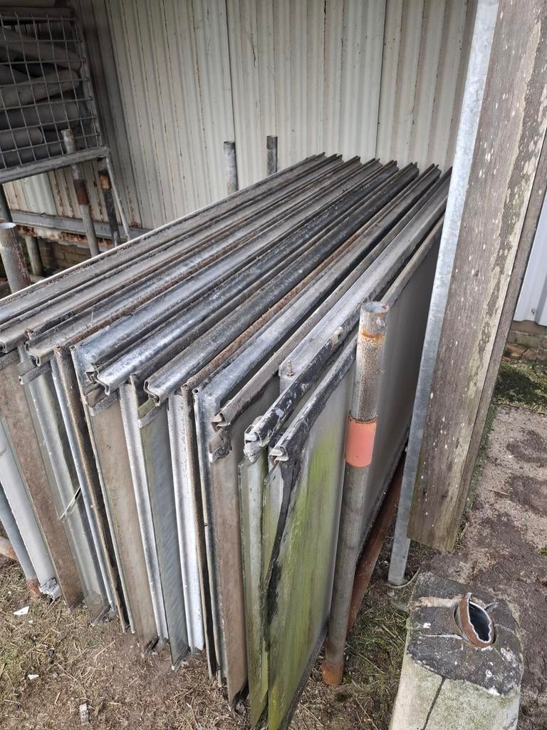 Luch ramen voor kas met glas, Tuin en Terras, Ophalen of Verzenden, Glas, Gebruikt, Aluminium
