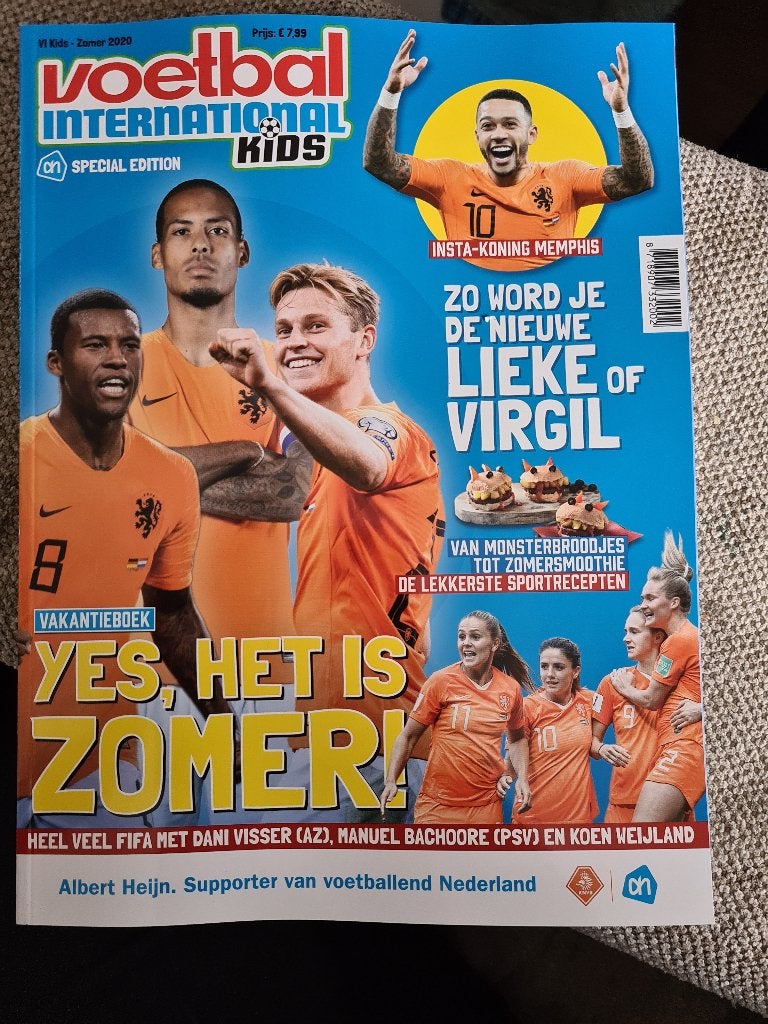 Voetbal international kids zomer 2020 wk ek, Ophalen, Zo goed als nieuw, Buitenlandse clubs, Boek of Tijdschrift
