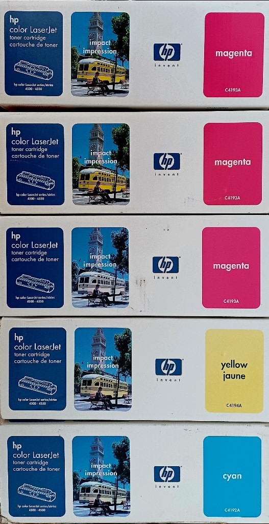 HP Color LaserJet Toner Cartridges (Magenta, Geel, Cyaan), Ophalen of Verzenden, Nieuw, Toner, HP