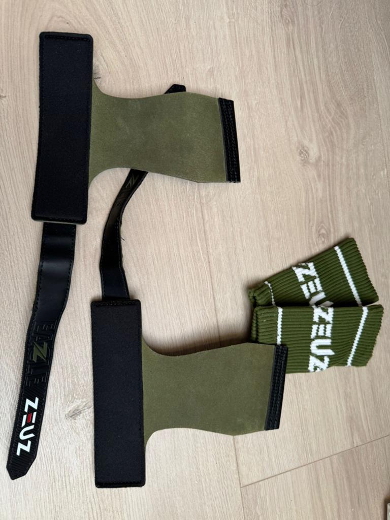 Zeuz Grip Halterriem en Sokken - Olijfgroen, Verzenden, Zo goed als nieuw
