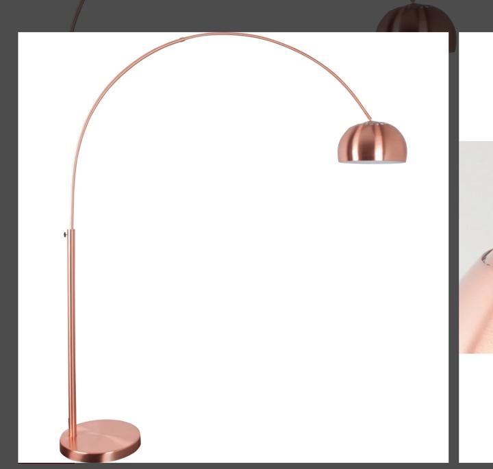 Booglamp vloerlamp, Ophalen, Gebruikt, Jaren 60, Metaal