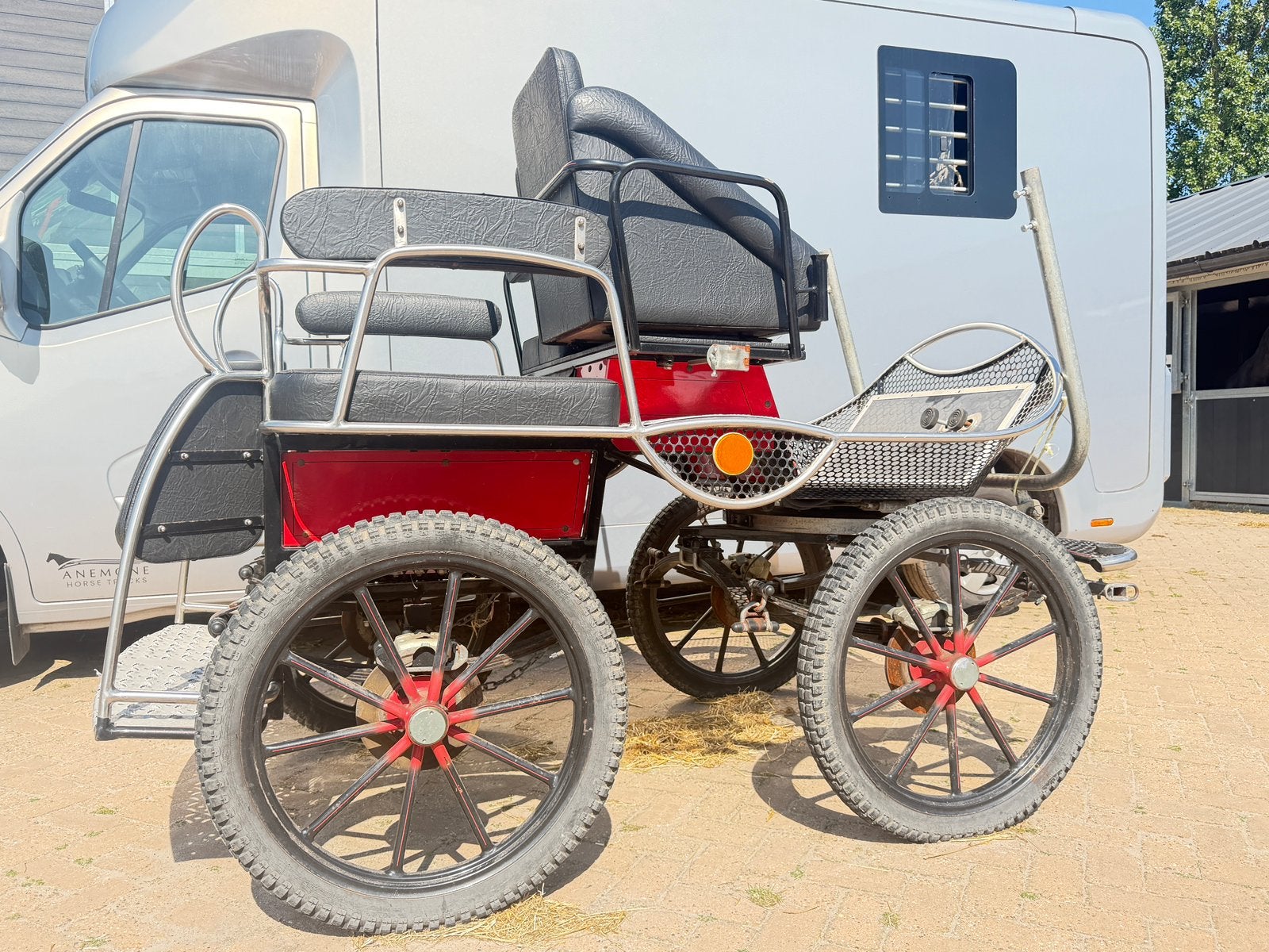 G.J. van Boven menwagen 23 inch, Dieren en Toebehoren, Rijtuigen en Koetsen, Zo goed als nieuw