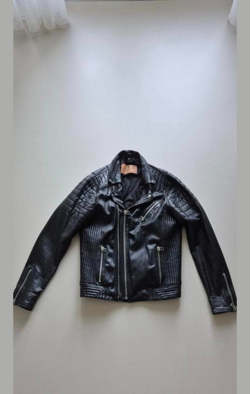 Goosecraft Biker 921 Leren Jas Zwart Maat L, Maat 52/54 (L), Zwart, Goosecraft, Ophalen of Verzenden