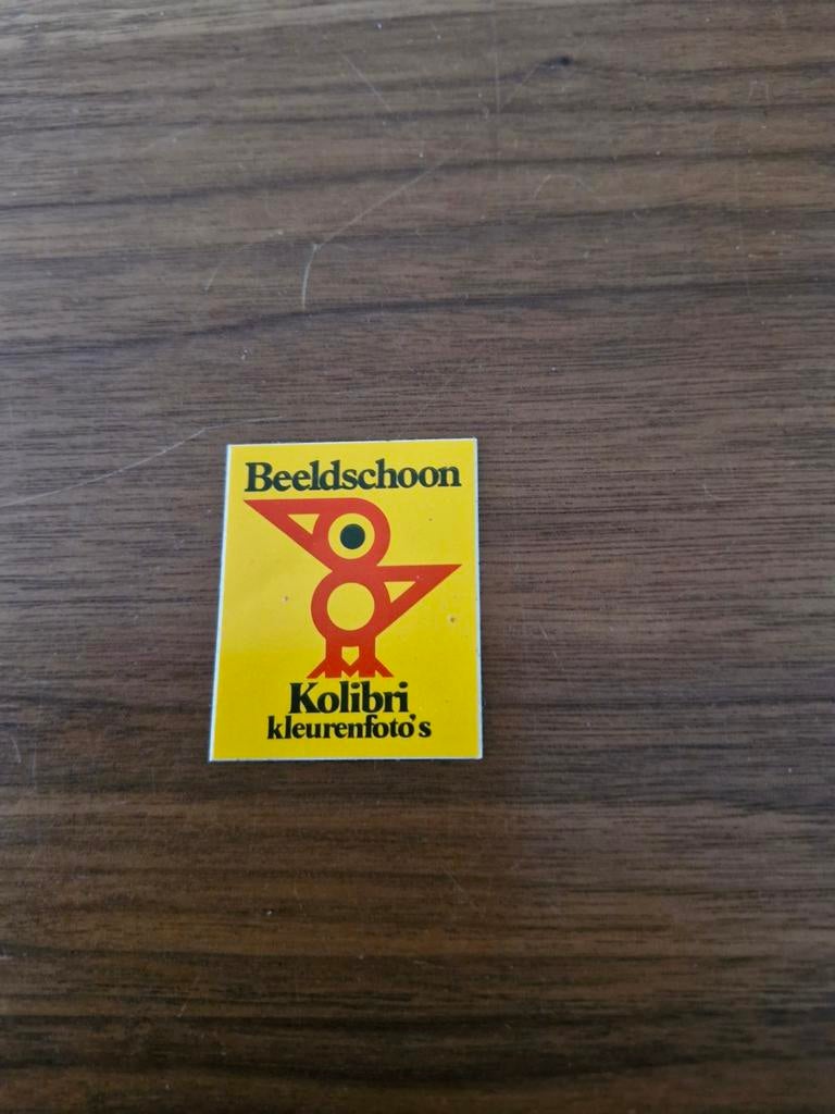 7174 Vintage Kolibri kleurenfoto's sticker Beeldschoon, Ophalen of Verzenden