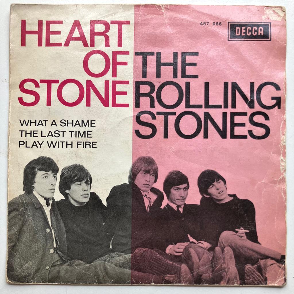 H1Rolling stones Ep Heart of stone HOL65 €25, Fotohoes, Ophalen of Verzenden, Gebruikt, Rock en Metal