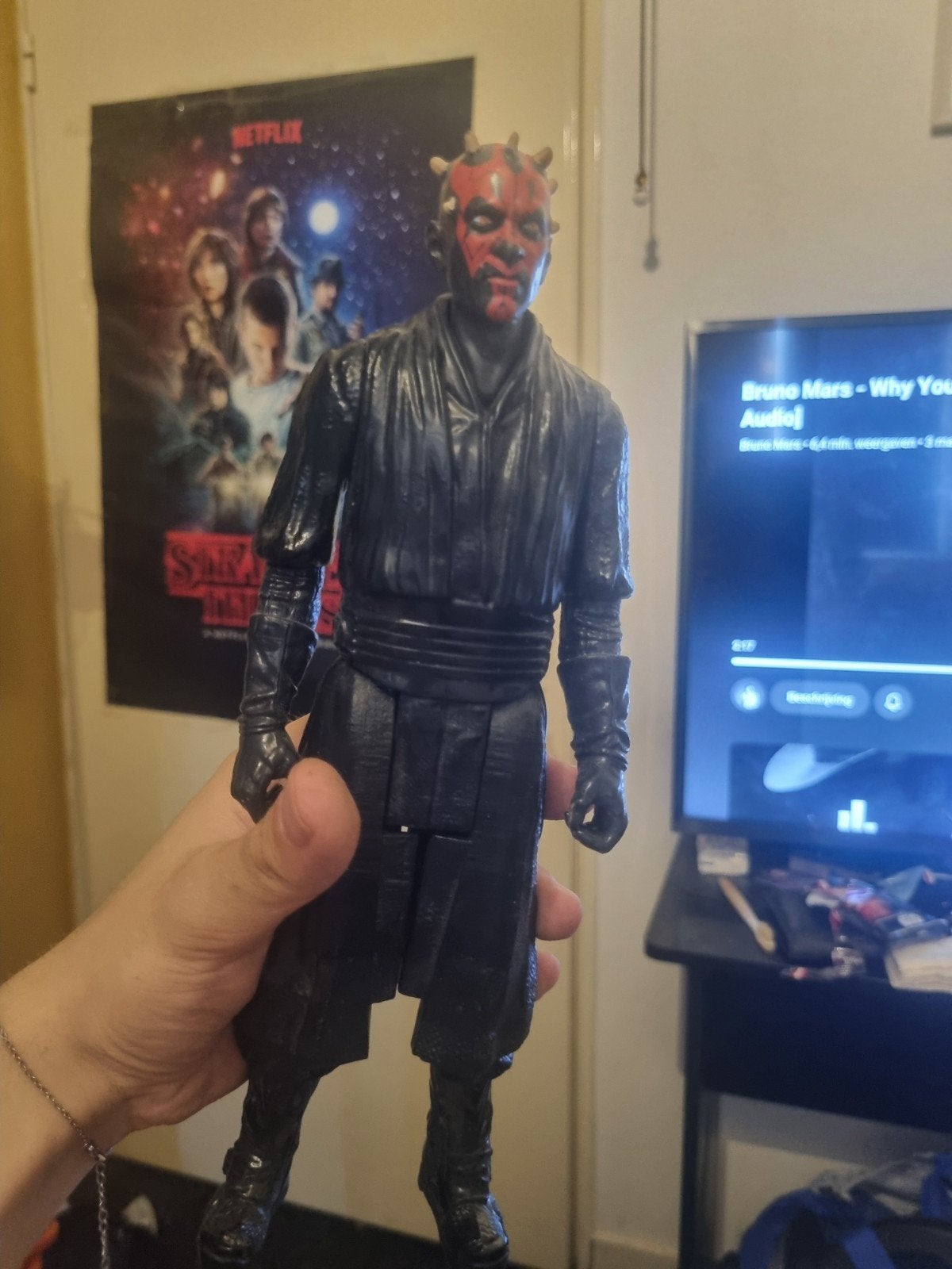 Darth maul doll, Verzamelen, Ophalen of Verzenden, Zo goed als nieuw, Actiefiguur of Pop