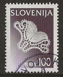 Slovenie 34, kantwerk, Verzenden, Overige landen, Gestempeld