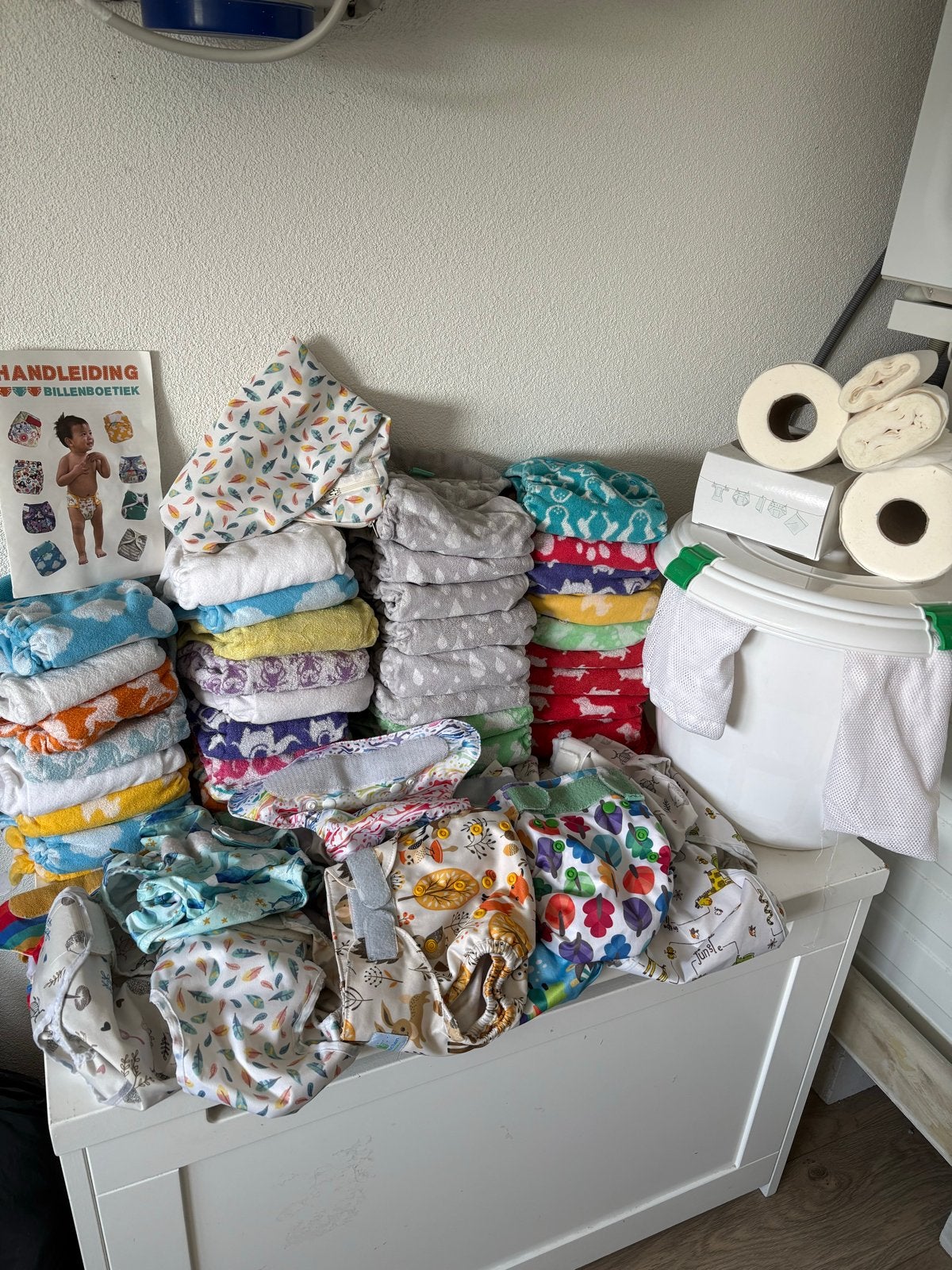 Totsbots Bamboozle Stretch Wasbare Luiers Maat 1 & 2, Ophalen of Verzenden, Gebruikt