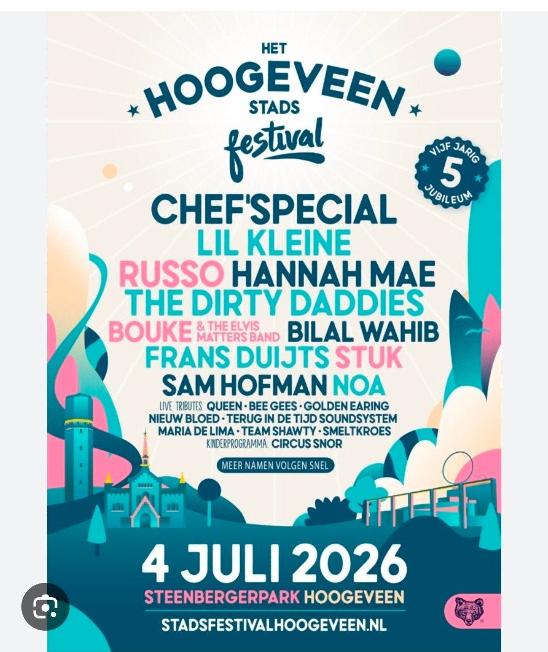 1x jeugd ticket stadsfestival Hoogeveen, Tickets en Kaartjes, Eén persoon