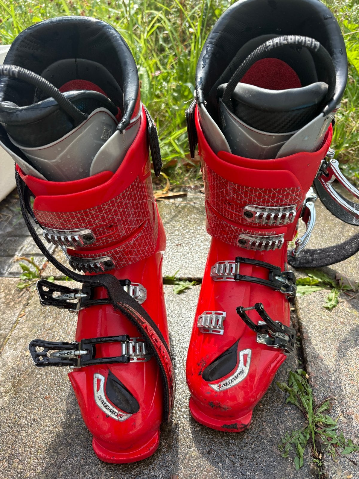 Salomon Falcon Race Skischoenen 28/28.5, Sport en Fitness, Skiën en Langlaufen, Gebruikt, Schoenen, Skiën, Salomon