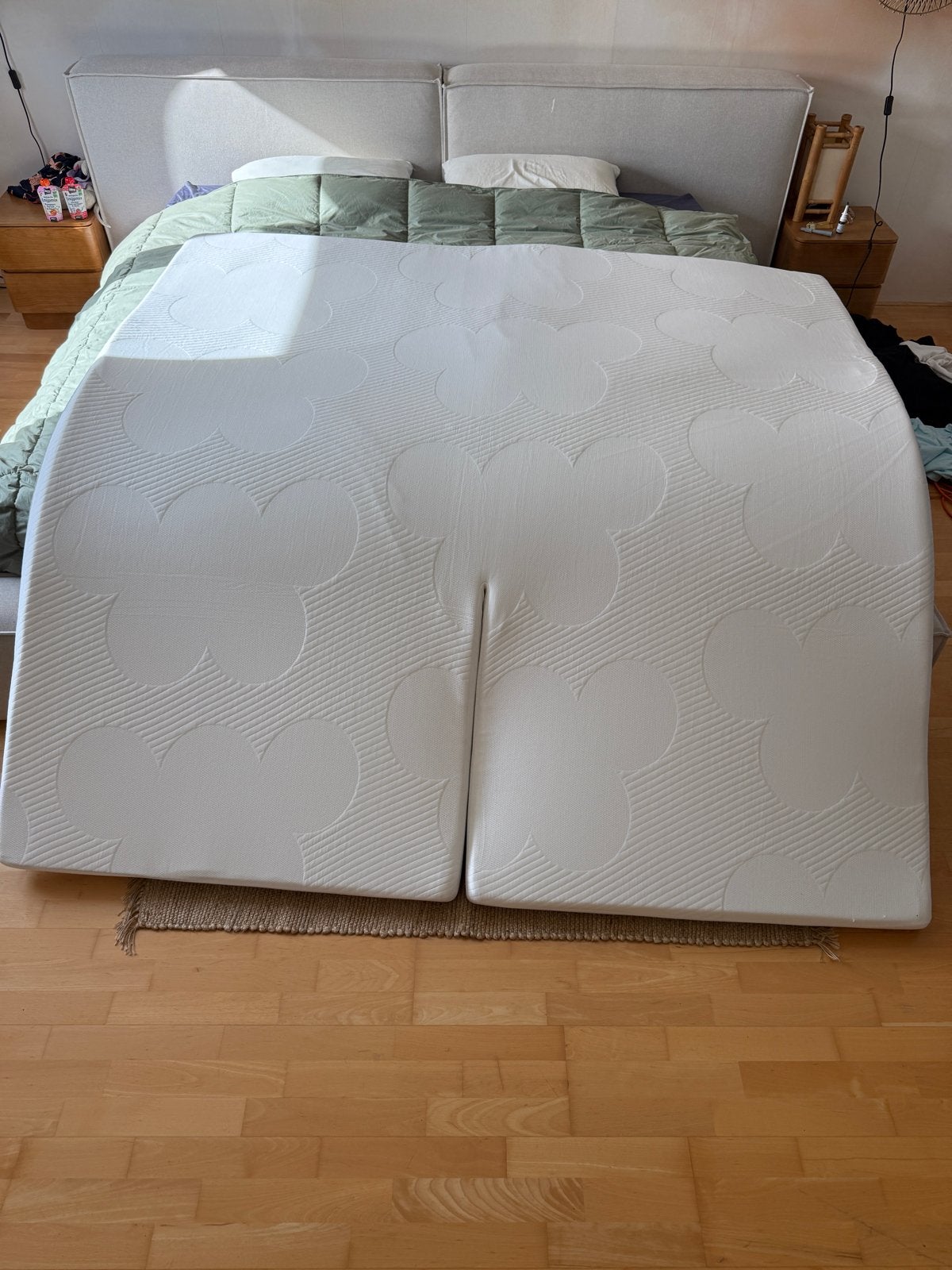 Cloudpillo topper split 200x210 NIEUW, 210 cm, Ophalen of Verzenden, Overige maten, Matras