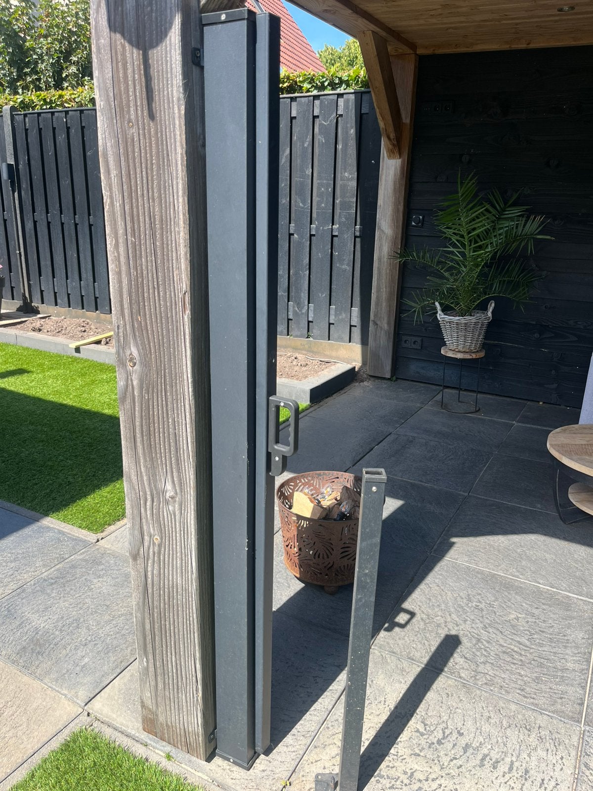 Livarno windscherm Valencia, Tuin en Terras, Tuinschermen, Ophalen, Aluminium, Zo goed als nieuw, 200 cm of meer