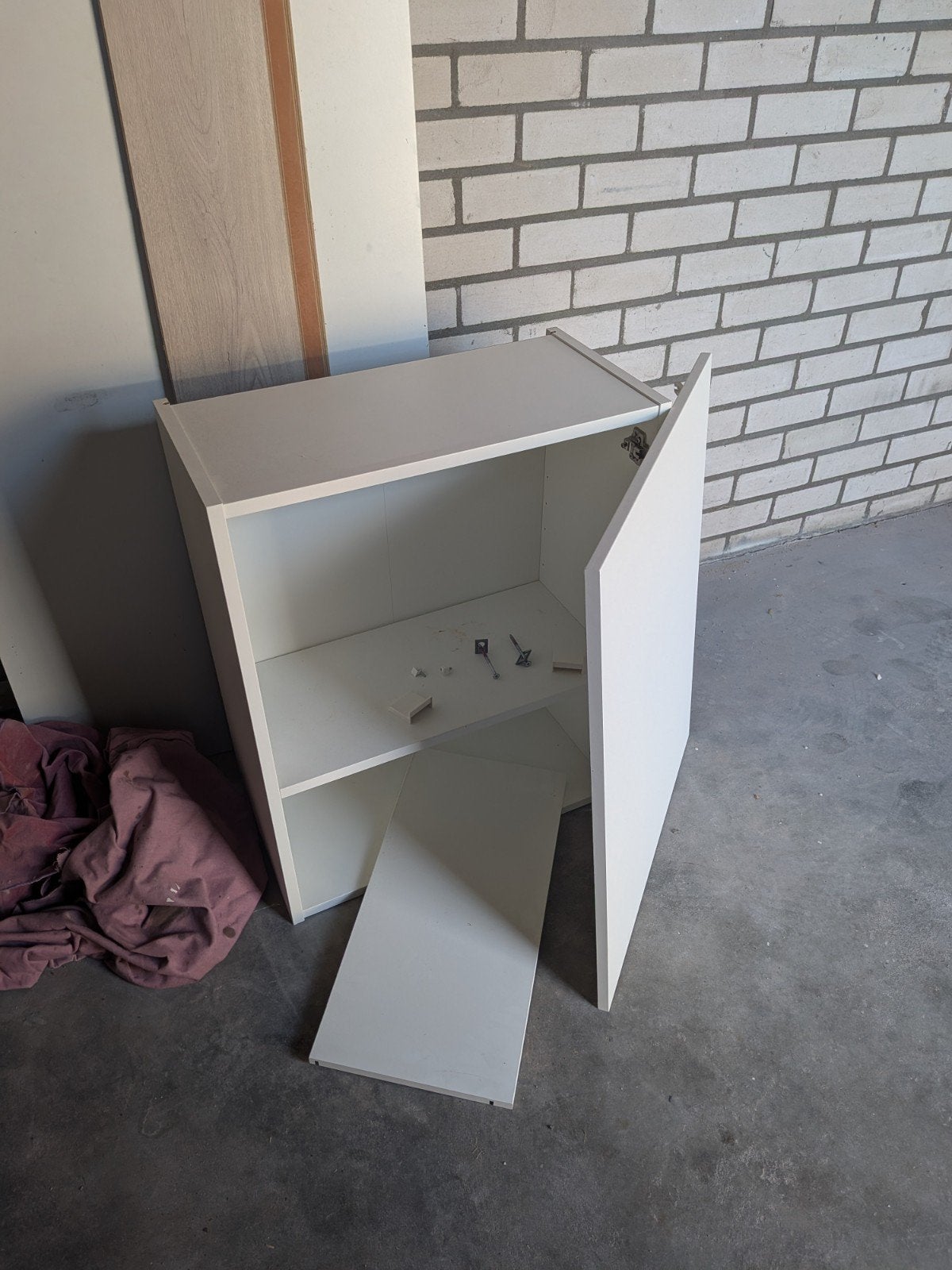 IKEA ENHET Bovenkast met deur, wit, 60x32x75 cm, Ophalen