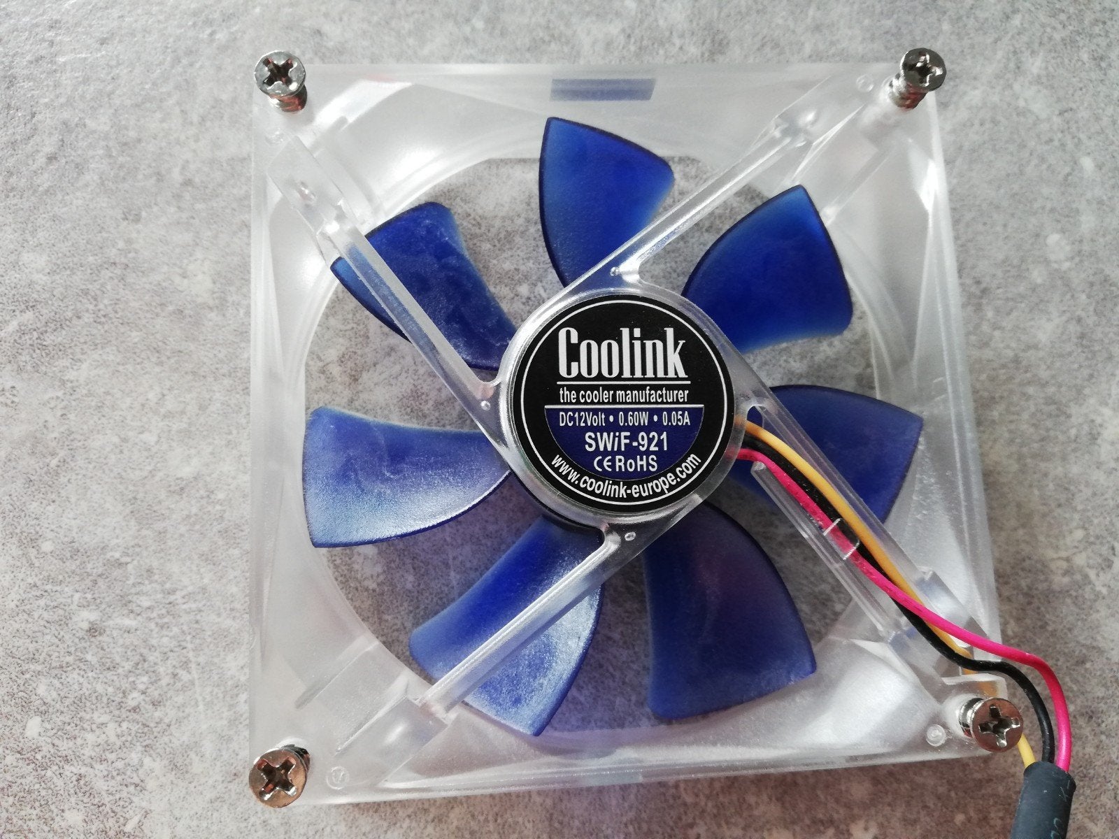 Coolink SWiF-921 computer koeler / ventilator 12V 0,6W, Ophalen of Verzenden, Zo goed als nieuw