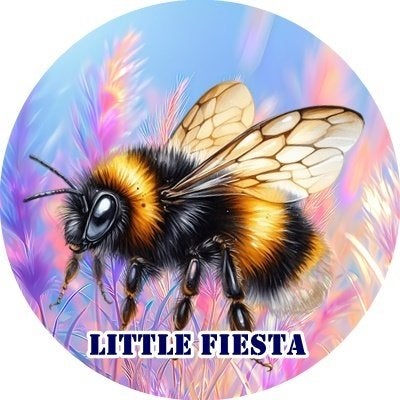 lf422 icing frosting bij hommel 19cm eetbare taart print, Ophalen of Verzenden, Nieuw, Taarten, Versiering
