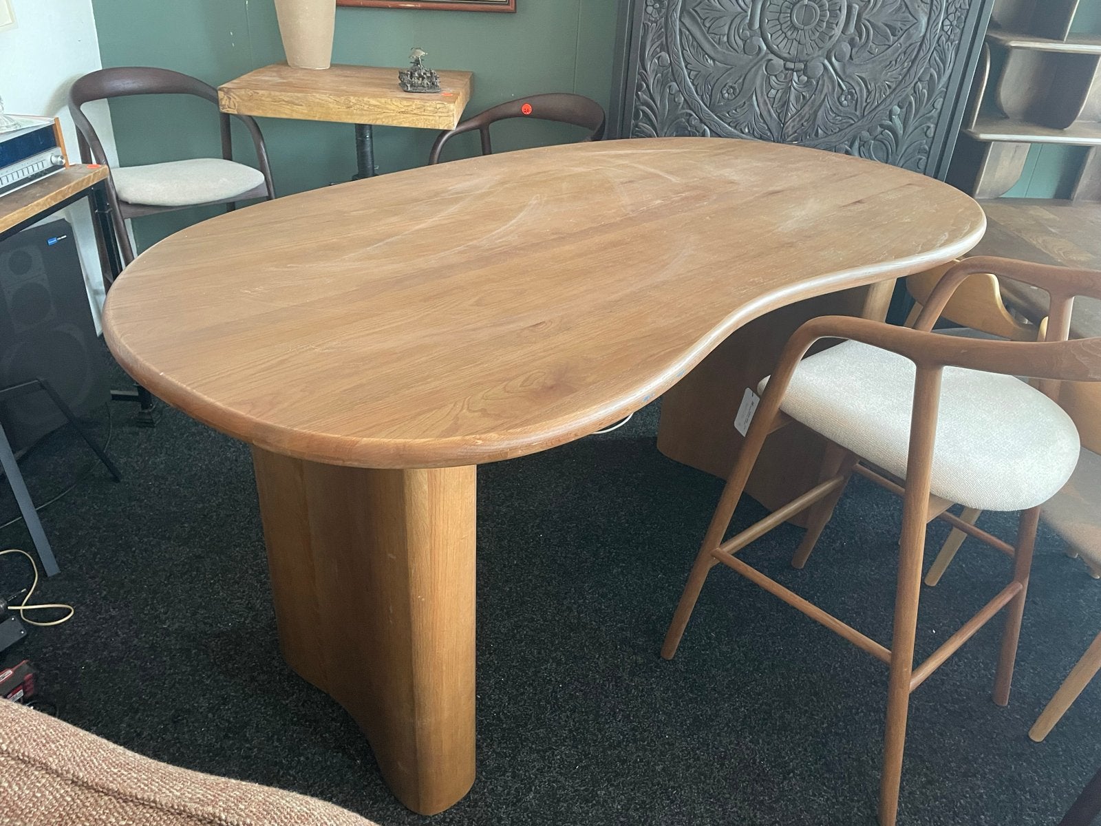 Bartafel Josh 200x110x94 massief eiken showroom model, Ophalen, Nieuw