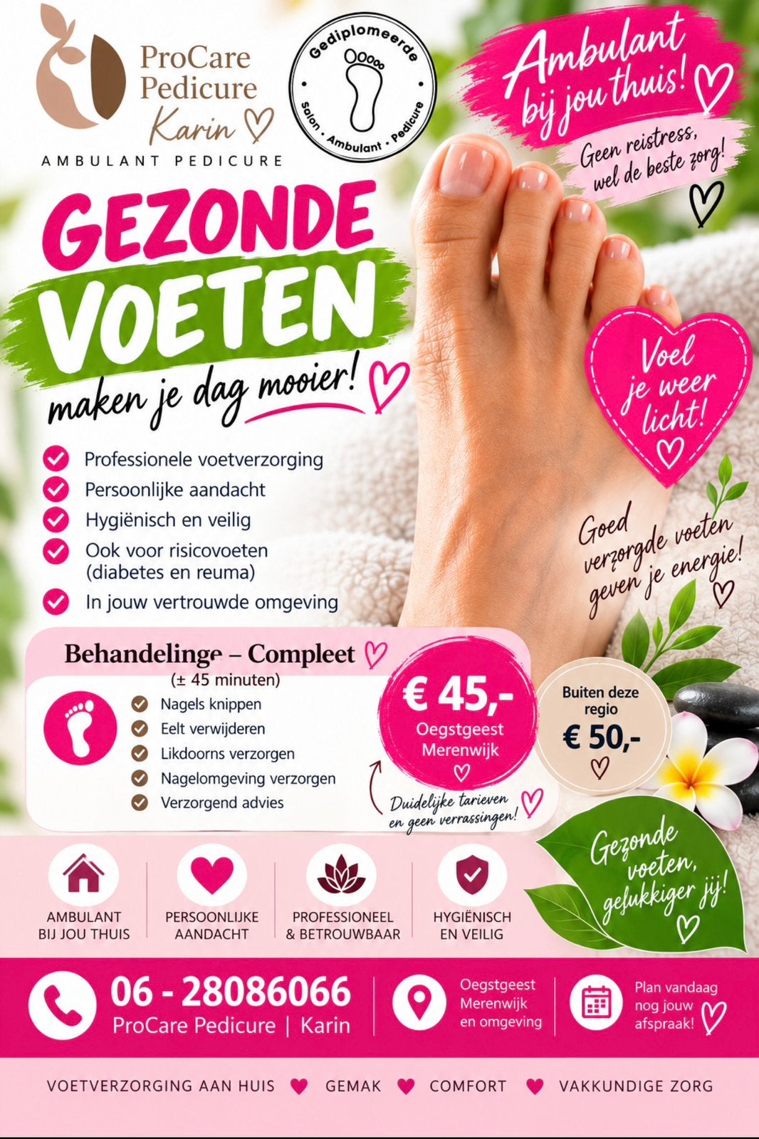 Pedicure, Ophalen, Overige soorten