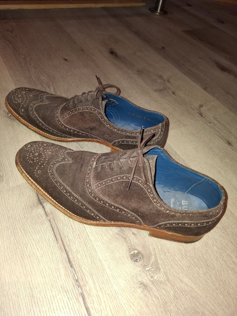 Barker herenschoenen, maat 44, Bruin, Zo goed als nieuw, Veterschoenen, Barker