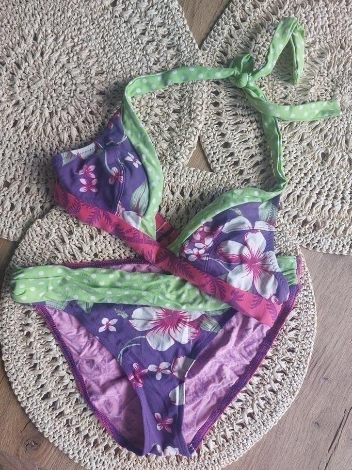 Bikini Cyell 38 damesbikini roze groen paars beachwear M, Kleding | Dames, Overige kleuren, Ophalen of Verzenden, Zo goed als nieuw