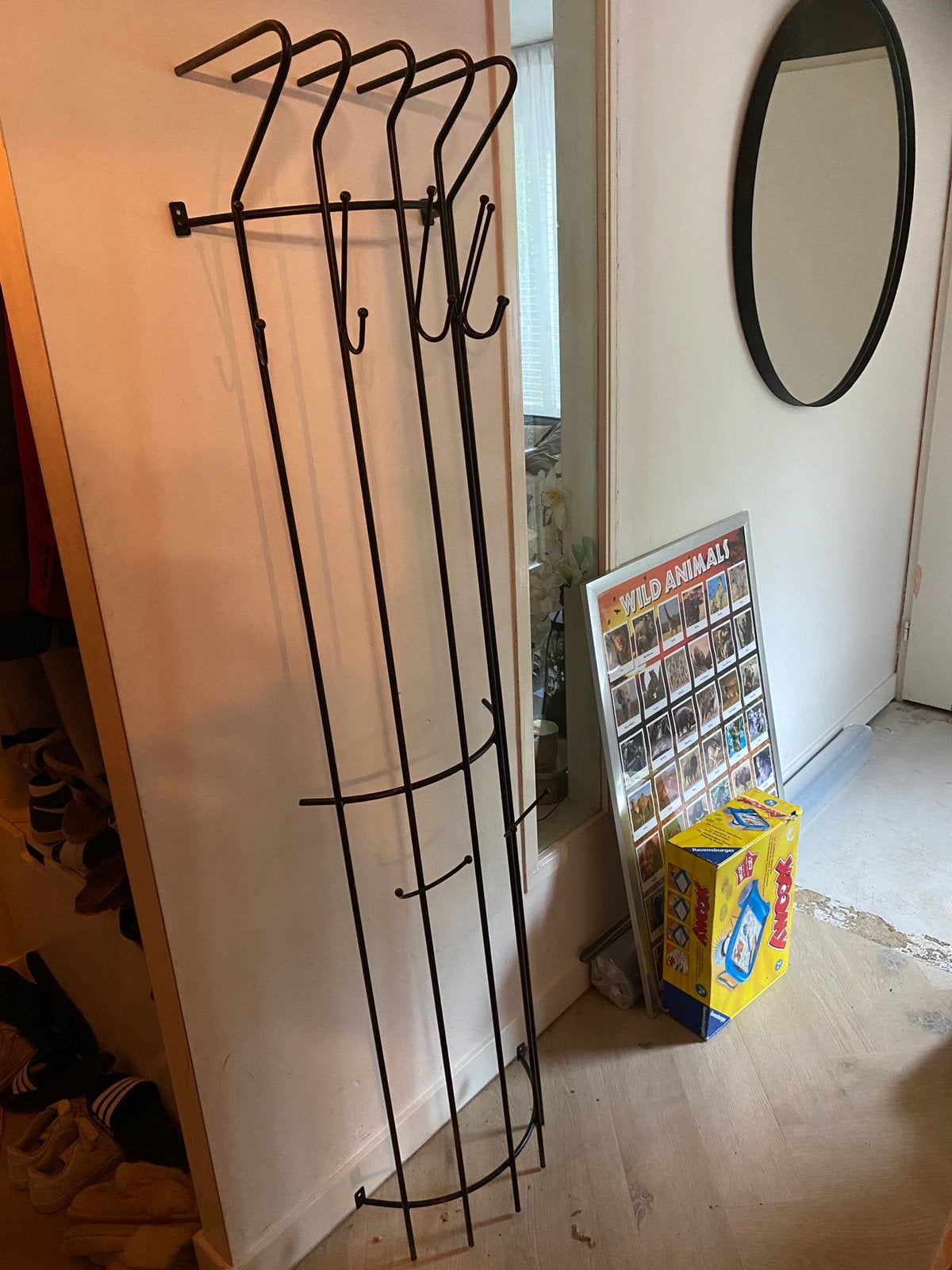 Ijzeren kapstok, Huis en Inrichting, Woonaccessoires | Kapstokken, Zo goed als nieuw, Metaal, 150 tot 200 cm, Ophalen