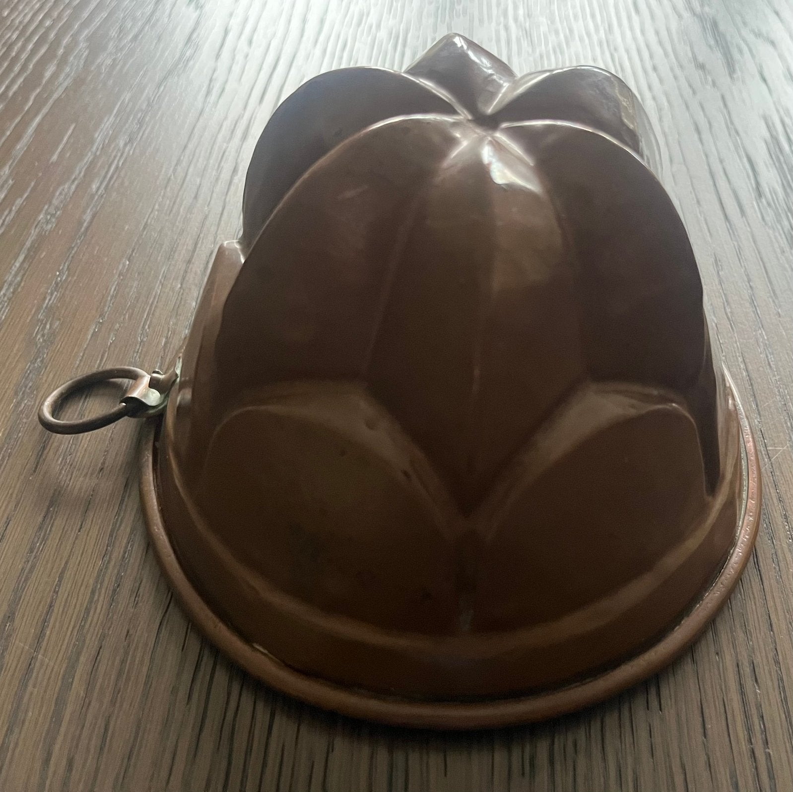 Een prachtige antieke koperen puddingvorm., Antiek en Kunst, Ophalen of Verzenden